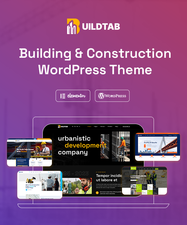 BuildTab - Construction Firm WordPress Theme