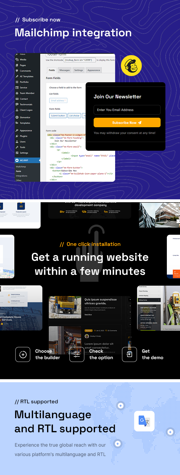BuildTab - Construction Firm WordPress Theme
