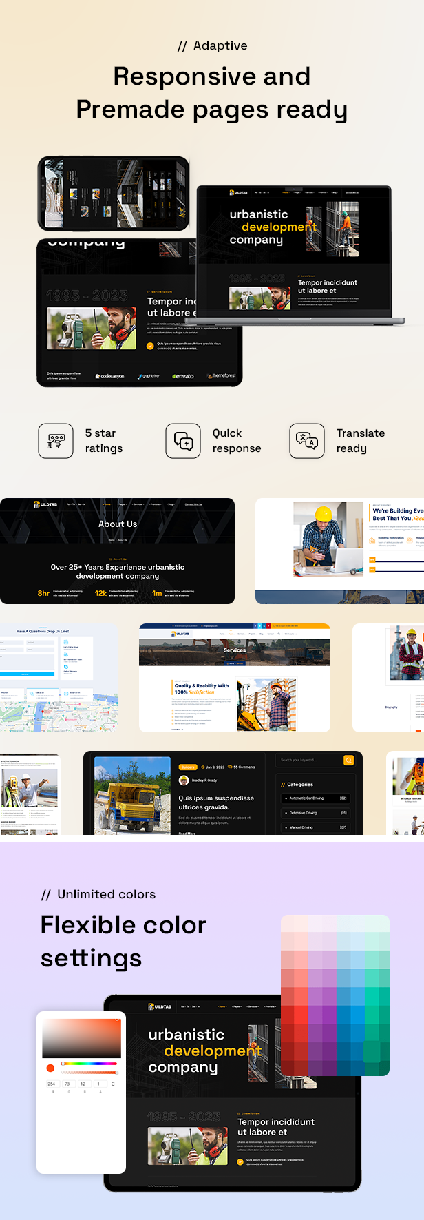 BuildTab - Construction Firm WordPress Theme